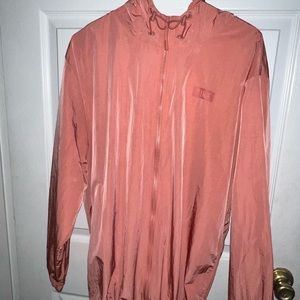 Never worn PINK rain jacket